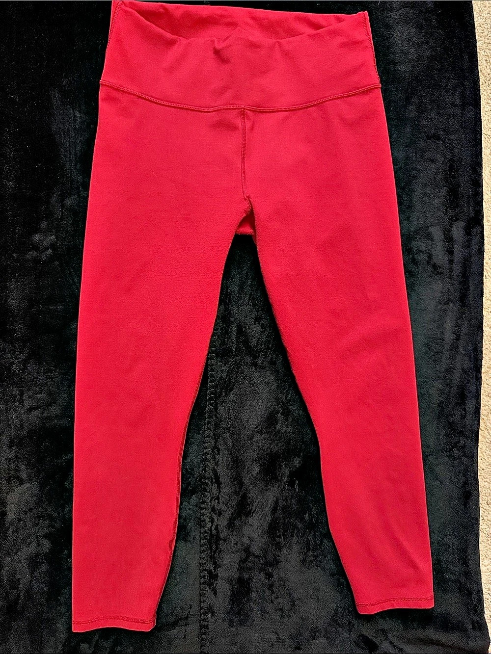 Fabletics PowerHold High-Waisted Leggings in Red